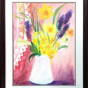 SPRING FLOWERS IN A JUG